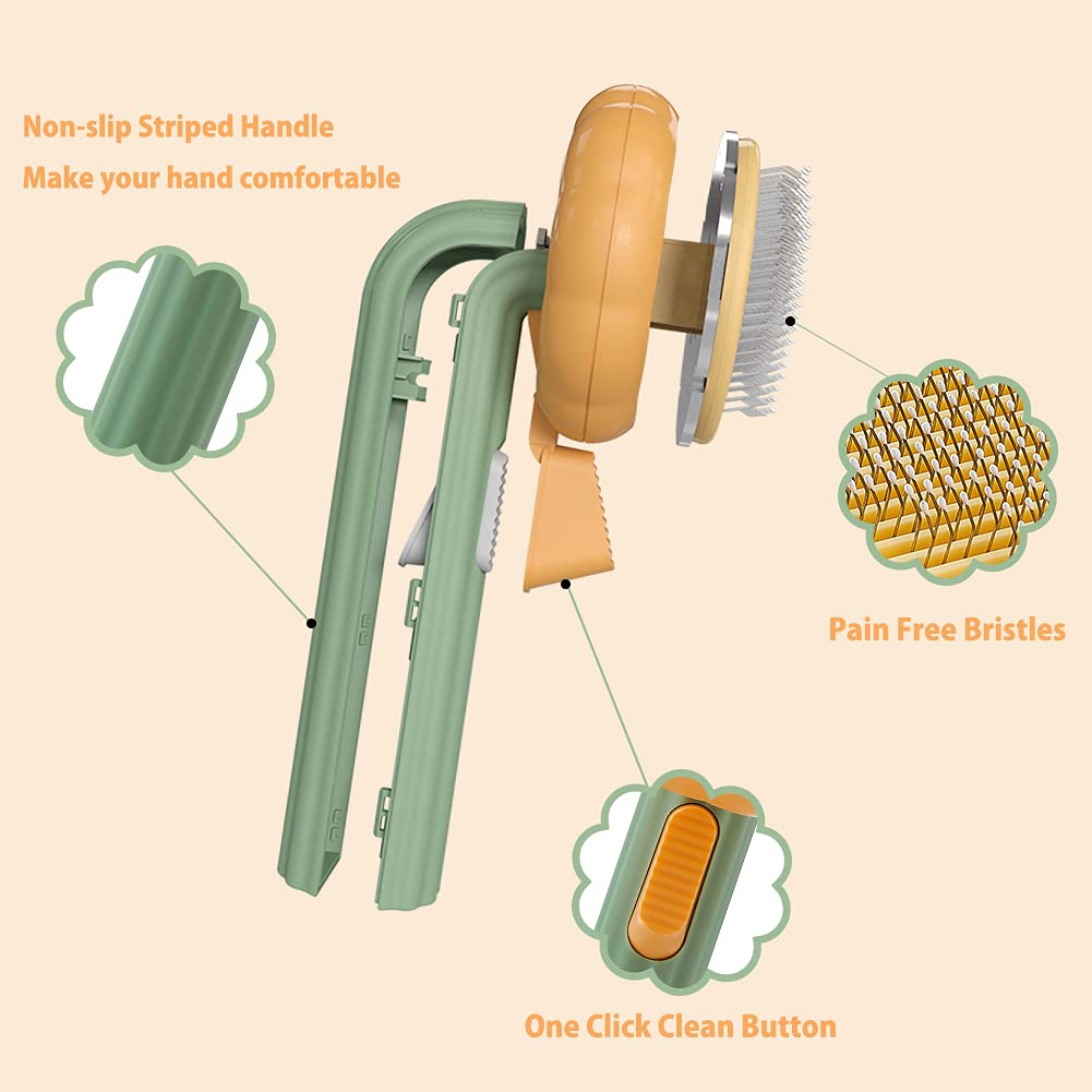 Dog Combs For Grooming,FULLINY 2 Pack Professional Dog Combs Cat Combs Pet Combs Keep Your Pet Clean And Healthy